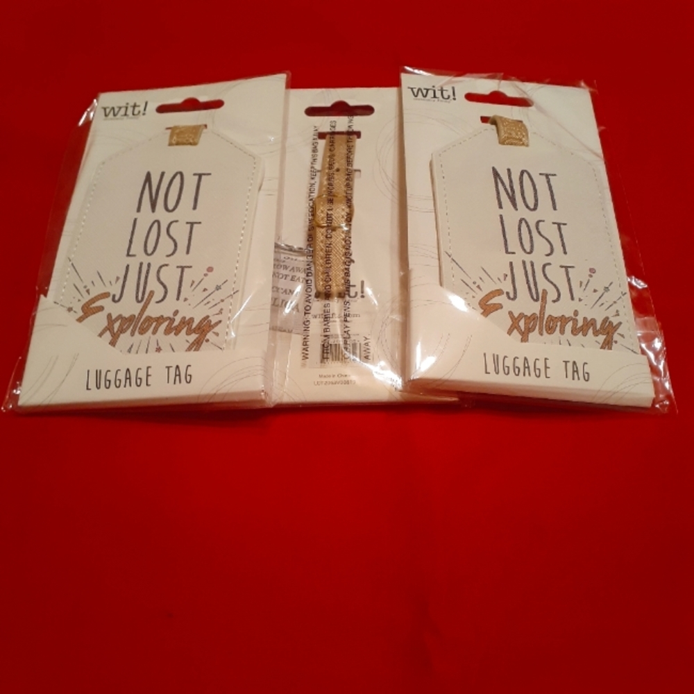 Three Novelty Luggage Tags